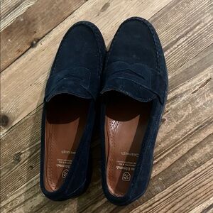 Allen Edmonds Blue Suede Loafers Slip-On Classic
